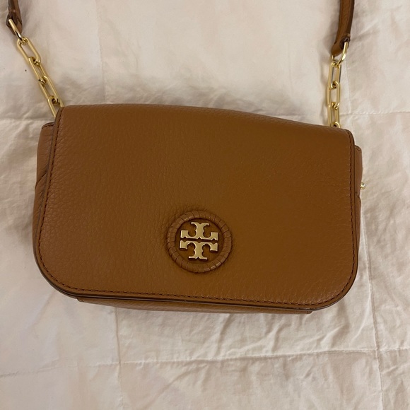 Tory Burch Whisptitch Logo Mini Bag Bark - Picture 2 of 9
